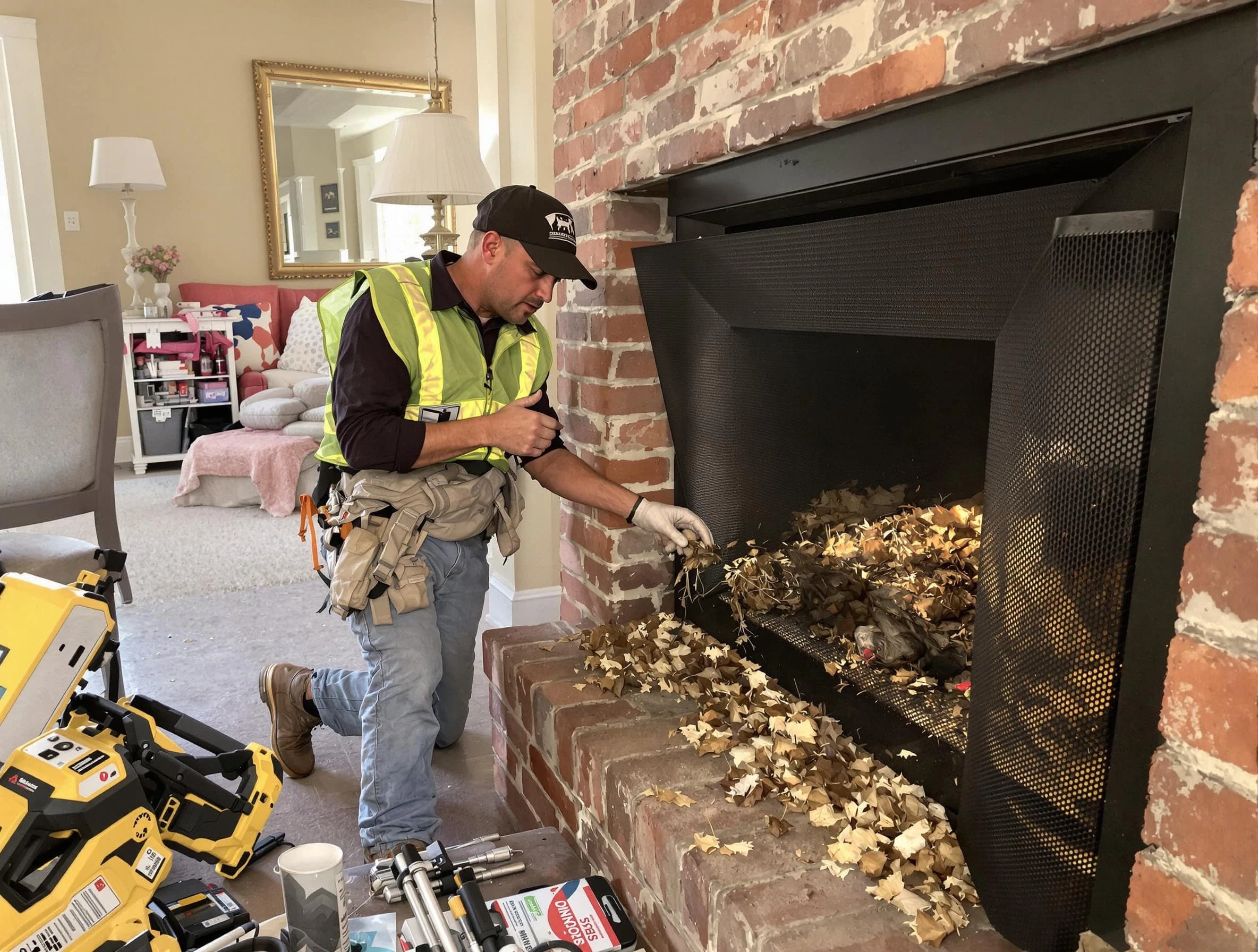 Safe screening installation by Manalapan Chimney Sweep in Manalapan, NJ