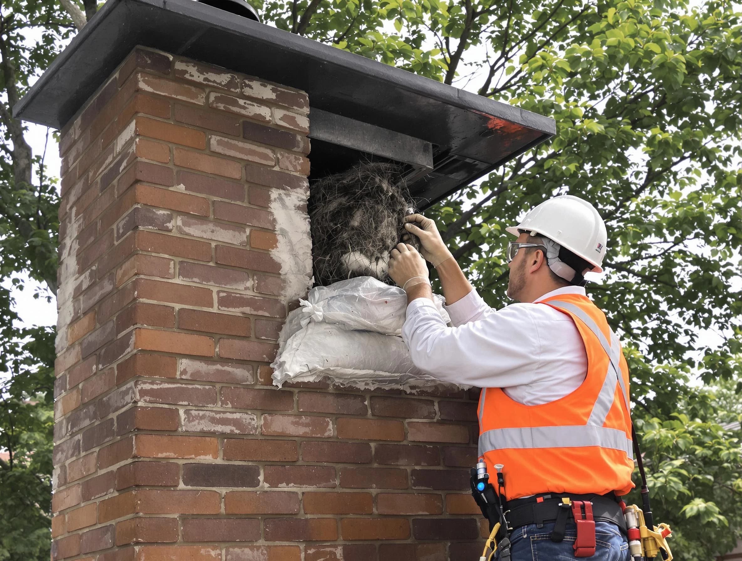 Humane removal of debris and animals by Manalapan Chimney Sweep in Manalapan, NJ