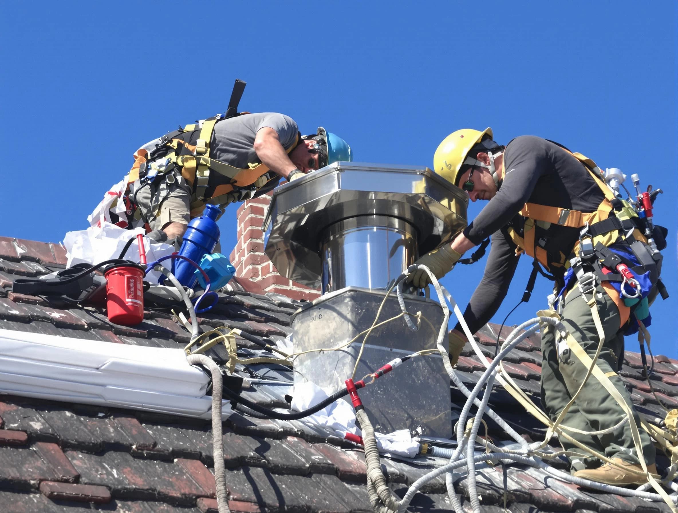 Protective chimney cap installed by Manalapan Chimney Sweep in Manalapan, NJ