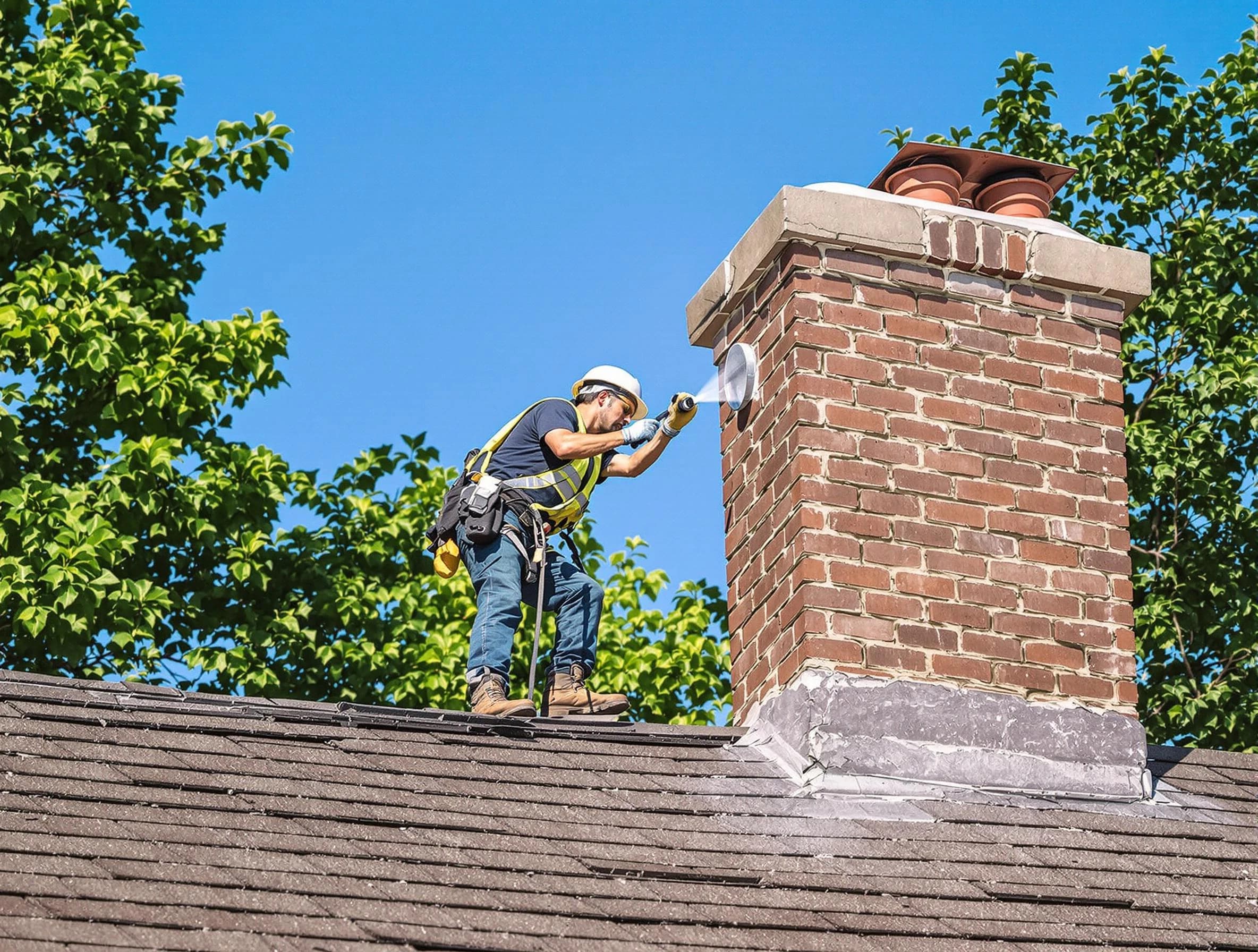 Manalapan Chimney Sweep performing an inspection with advanced tools in Manalapan, NJ