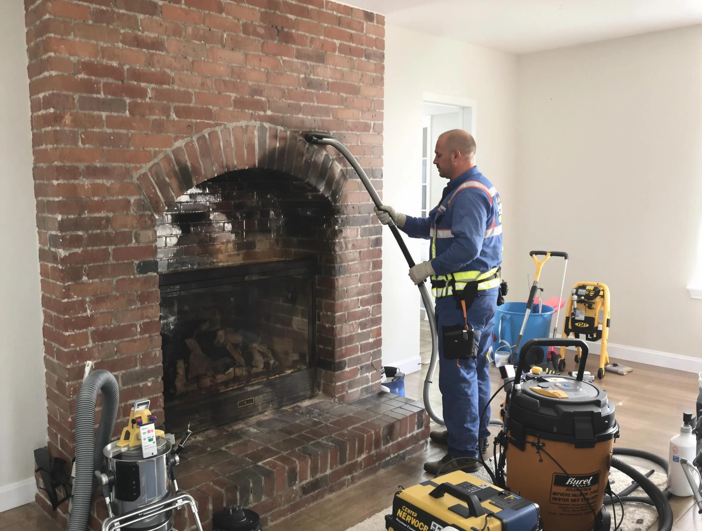 Manalapan Chimney Sweep expert performing detailed chimney sweep in Manalapan, NJ