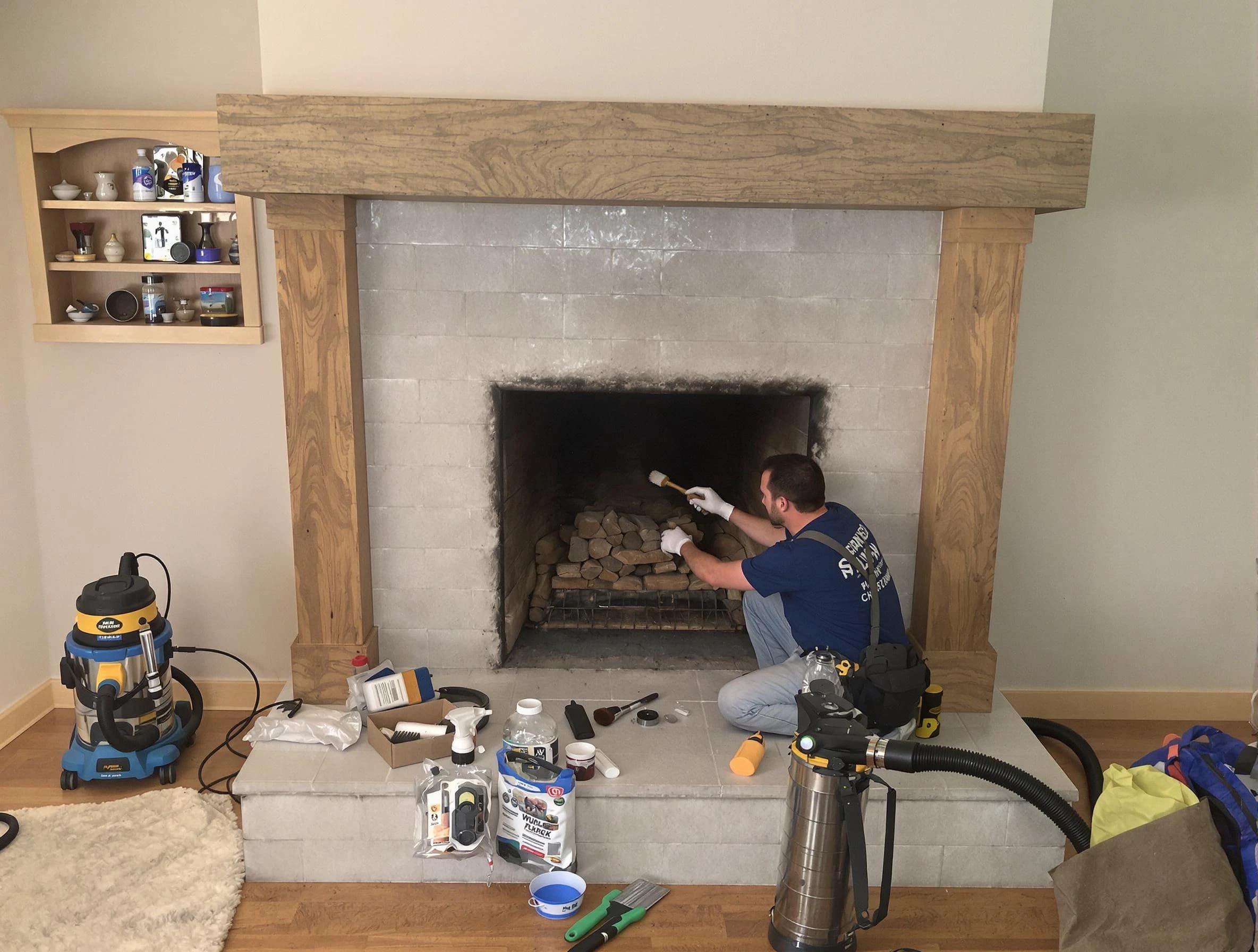 Detailed creosote removal process by Manalapan Chimney Sweep in Manalapan, NJ