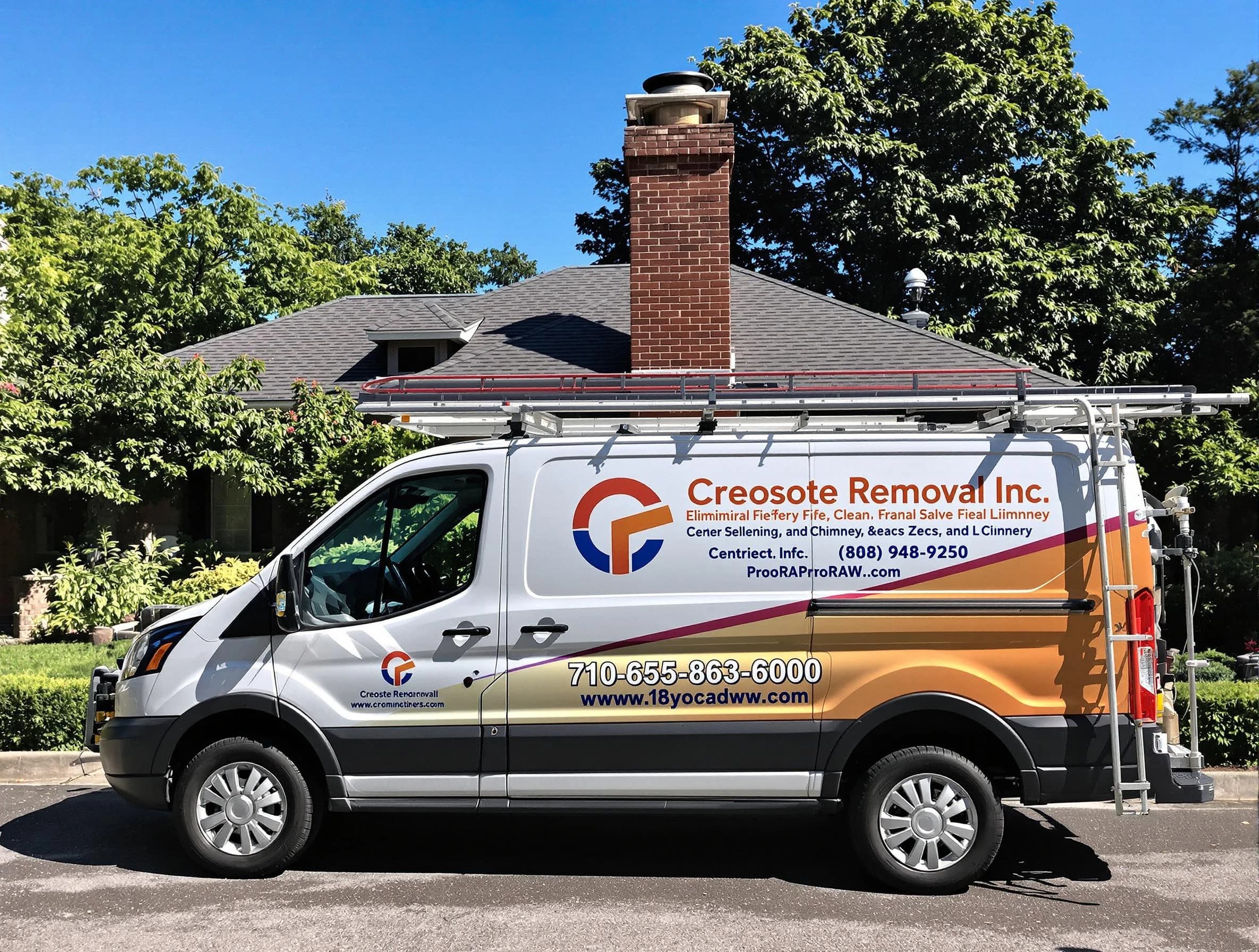 Manalapan Chimney Sweep technician removing creosote safely in Manalapan, NJ