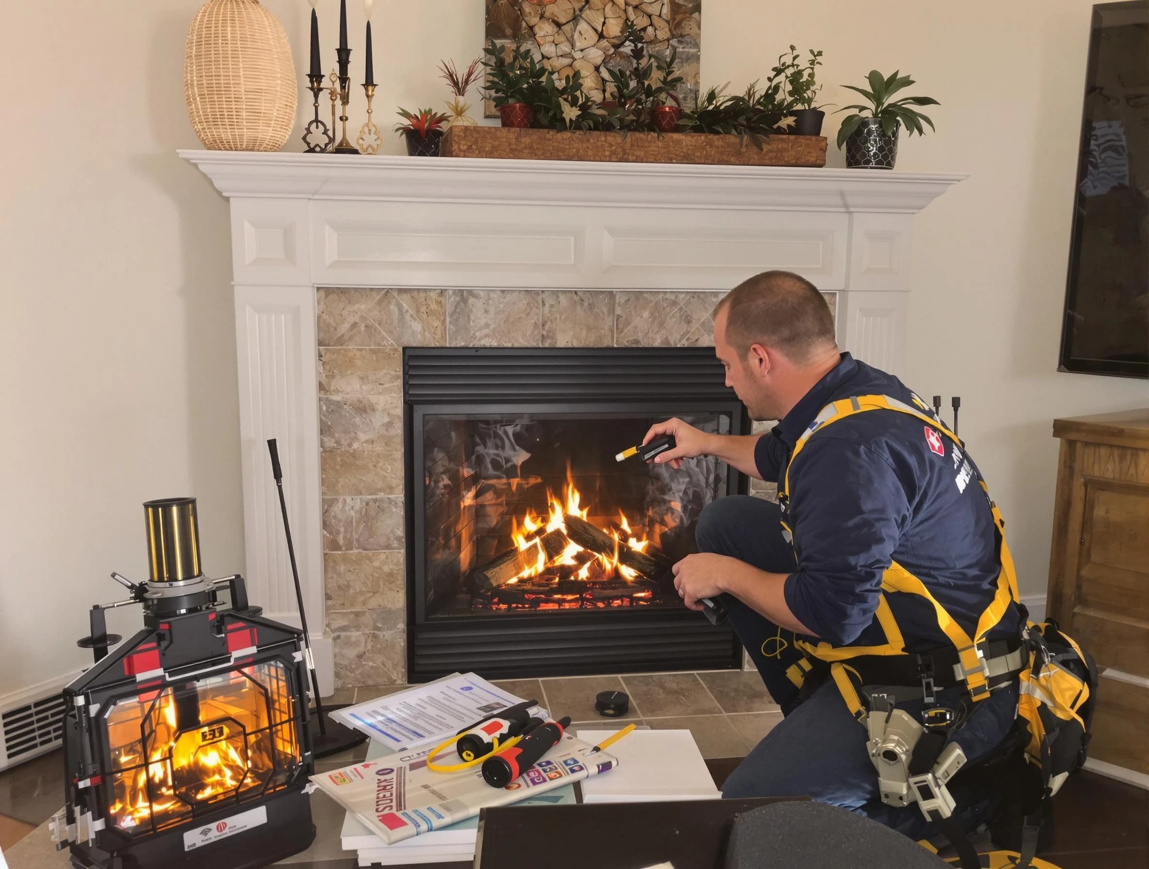 Safety-focused fireplace inspection by Manalapan Chimney Sweep in Manalapan, NJ