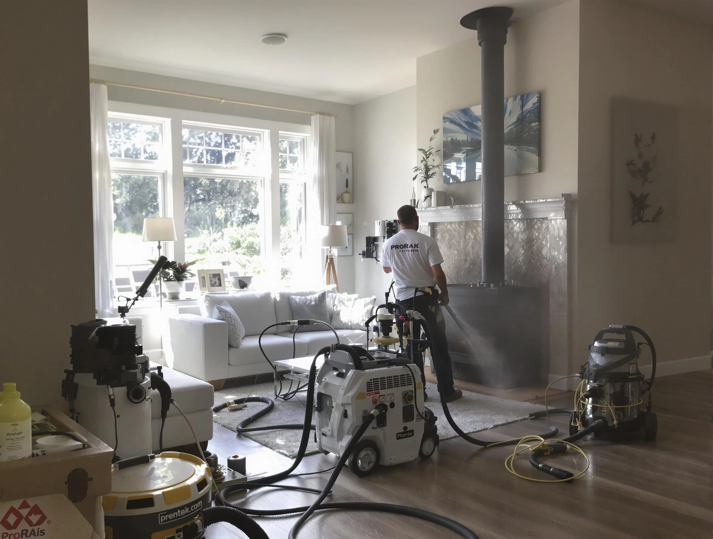 Soot removal service by Manalapan Chimney Sweep for a fireplace in Manalapan, NJ